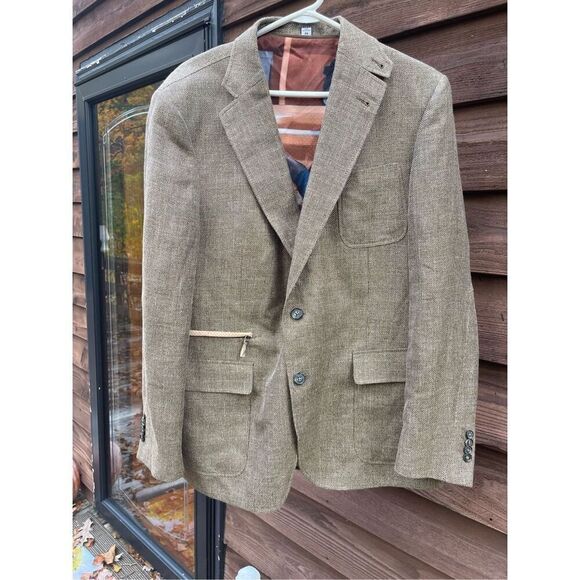 Authentic Robert Graham hobo clown tweed blazer jacket sports coat removable lin - Picture 6 of 16